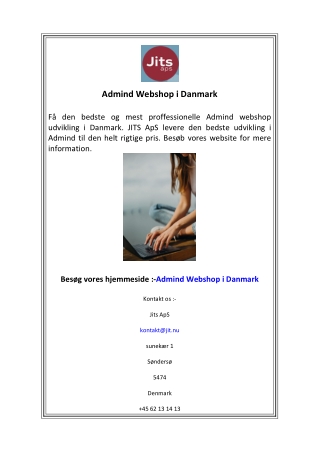 Admind Webshop i Danmark