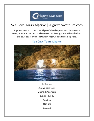 Sea Cave Tours Algarve Algarvecavetours.com