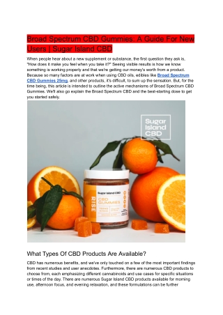 Broad Spectrum CBD Gummies_ A Guide For New Users _ Sugar Island CBD_2