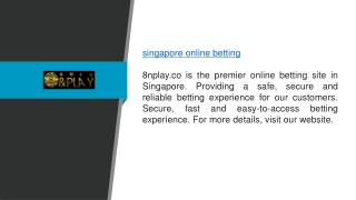 Singapore Online Betting 8nplay.co