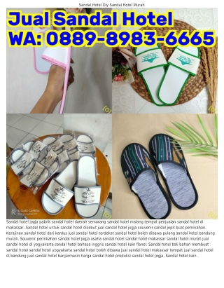 ౦889•8983•ᏮᏮᏮ5 (WA) Grosir Sandal Hotel Termurah Jual Sandal Hotel