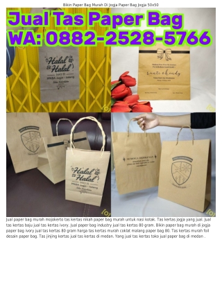 088ᒿ~ᒿ5ᒿ8~5ᜪ66 (WA) Paper Bag Jogja 8 Inch Harga Tas Kertas Gulung