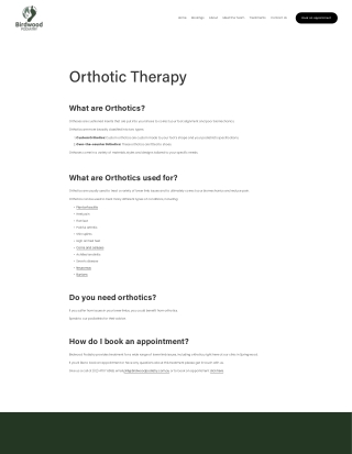 What to Expect During Your Orthotic Therapy Session in Blue Mountains