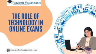 The role of technology in online exams