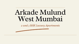 Arkade Mulund West Mumbai - PDF Download