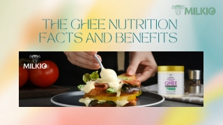 Ghee nutrition facts