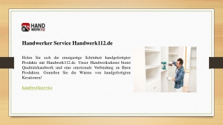 Handwerker Service Handwerk112.de