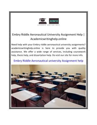 Embry Riddle Aeronautical University Assignment Help Academicwritinghelp.online