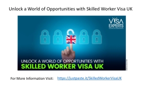 Unlock a World of Opportunities with Skilled Worker Visa UK
