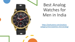 Best Analog Watches for Men in India