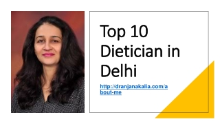 Top 10 Dietician in Delhi