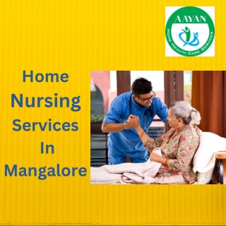 Home Nursing Services In Mangalore