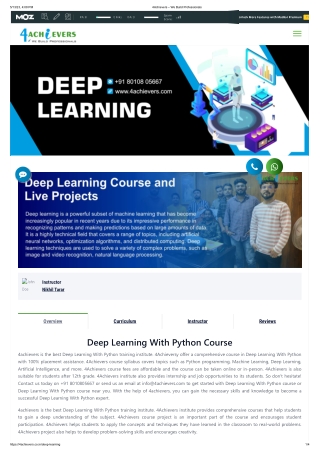 Deep Learning Course