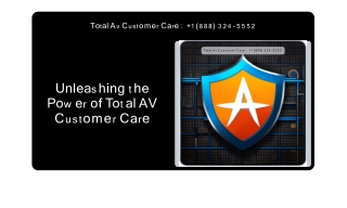 1(888) 324-5552 TotalAV Technical Support