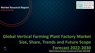 Vertical Farming Plant Factory Market Size, Share, Trends and Future Scope Forecast 2022-2030