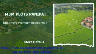 M3M Plots Panipat | Upcoming Premium Residential