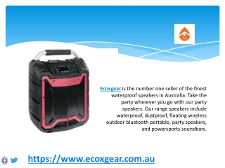 Best Wireless Speakers For Outdoor Party  - ECOXGEAR