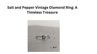 Exquisite Salt and Pepper Vintage Diamond Rings at Braverman Jewelry