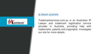 Ip Lawyer Australia  Trademarkservices.com.au