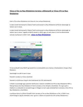 NEW ZEALAND  Official Government Immigration Visa Application Online FOR IRISH A