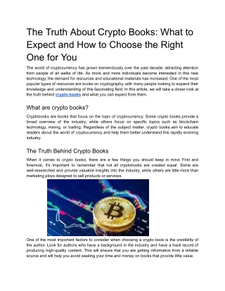 The Truth About Crypto Books_ What to Expect and How to Choose the Right One for You