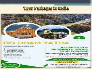 Tour Packages in India