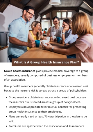 What Is A Group Health Insurance Plan