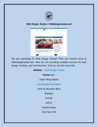 Web Design Tampa  Webdesigntampa.net