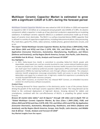 Multilayer Ceramic Capacitor Market