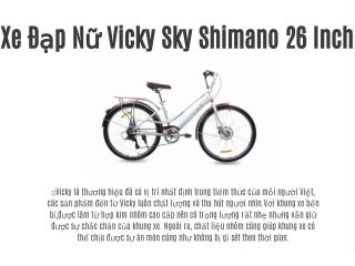 Xe Đạp Nữ Vicky Sky Shimano 26 Inch