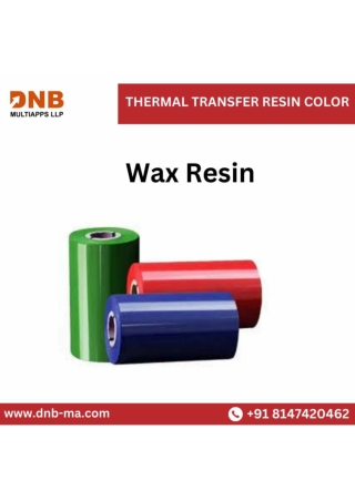 Dlance Wax resin ribbon |DNB multiapps LLP