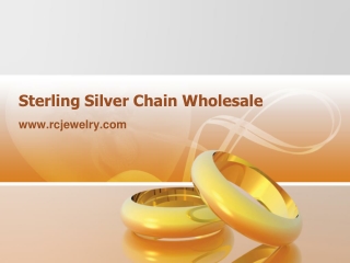 Sterling Silver Chain Wholesale - www.rcjewelry.com