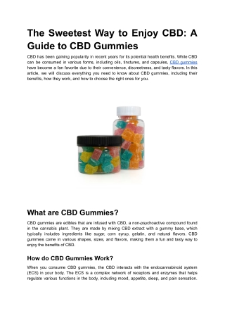 The Sweetest Way to Enjoy CBD_ A Guide to CBD Gummies (1)