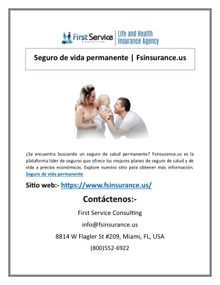 Seguro de vida permanente | Fsinsurance.us