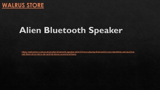 Alien Bluetooth Speaker