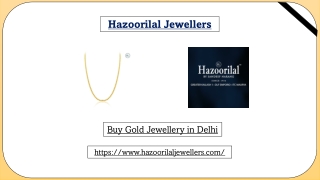 Buy Gold Jewellery in Delhi