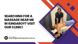 Searching for a Massage near Me in Kingaroy? Visit Our Clinic!