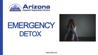 Azitts offers Emergency Detox for those struggling with substance abuse