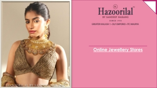 Online Jewellery Stores