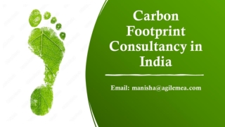 A Carbon Footprint Consultancy in India, Agile Advisors