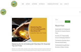 Mastering the Art of Cooking with Rice Bran Oil: Essential Tips and Tricks