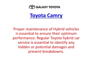 Toyota Camry ppt2