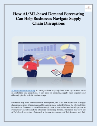 How AIML-based Demand Forecasting Can Help Businesses Navigate Supply Chain Disruptions