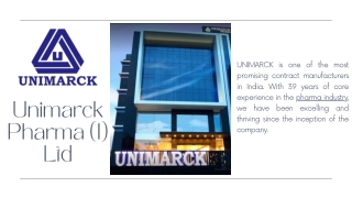 Unimarck Pharma - A Leading Pharmaceutical Company in India