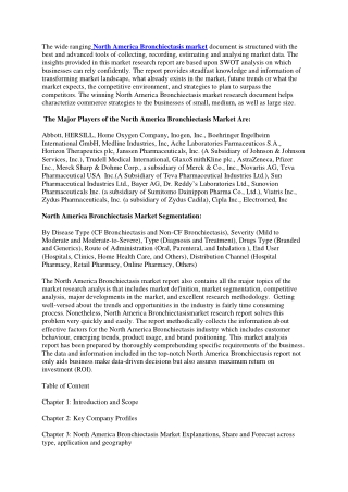 North America Bronchiectasis Market