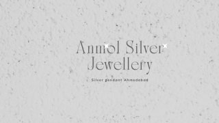 Silver Pendant Ahmedabad.