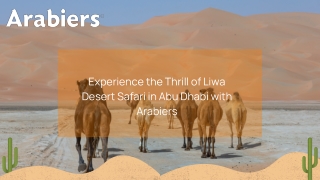 Experience the Thrill of Liwa Desert Safari in Abu Dhabi with Arabiers