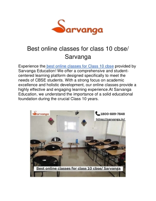 Best online classes for class 10 cbse