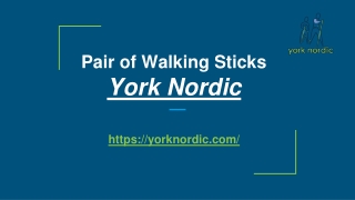 Pair of Walking Sticks -York Nordic