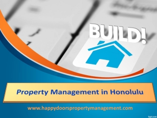 Property Management in Honolulu - www.happydoorspropertymanagement.com